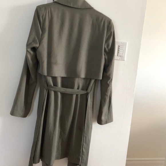 Bardot Olive coloured classic  trench coat - Picture 3 of 3